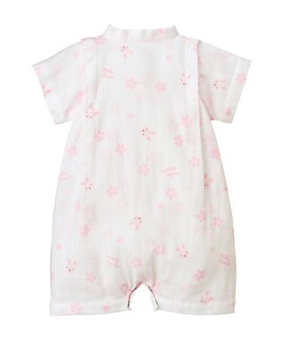 MIKI HOUSE HOT BISCUITS 【ミキハウス】【50-80cm】甚平オール ピンク