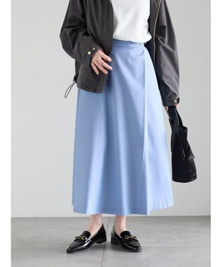 Te chichi アシメタックフレアスカート サックスブルー