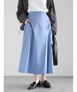 Te chichi アシメタックフレアスカート サックスブルー