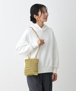 ROOTOTE 1090【手編みカゴバッグ風】SC.ベビールー.クロッシュメタリック-A 01：ゴールド