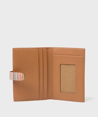 Paul Smith シグネチャーストライプタブ  パスケース ブラウン