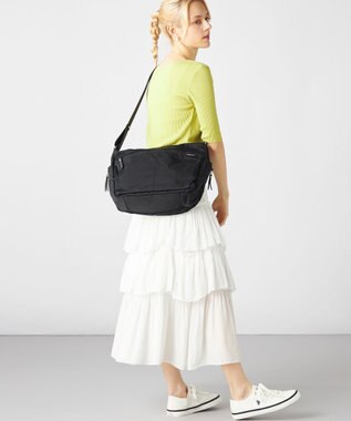 LA BAGAGERIE 【MONICA】サイドジップショルダーバッグ ブラック