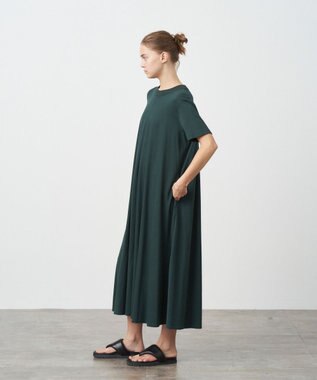ATON 48/2 NATURAL DYE COTTON | フレアドレス GREEN