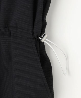 PW CIRCULUS 【高通気 / 軽撥水 / 軽量のDotAir 使用】【WOMEN】バンドカラーワンピ ゴルフウェア レディース ブラック系