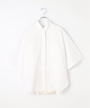 #Newans 【ANSWER for モダンベーシック】バックスリットオーバーシャツ ホワイト系