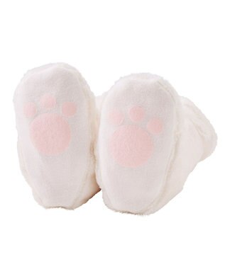 MIKI HOUSE HOT BISCUITS 【ミキハウス】【12cm】 マイクロファー ロングブーティ 白