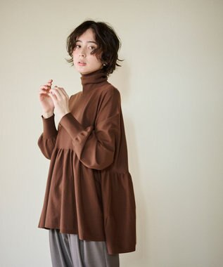 #Newans 【洗える】ペプラムデザインワイドシルエットプルオーバー