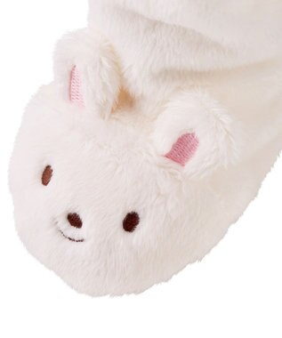 MIKI HOUSE HOT BISCUITS 【ミキハウス】【12cm】 マイクロファー ロングブーティ 白