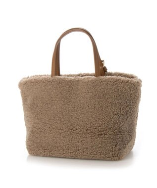 UNBILLION cachecache ドット刺繍ボアミニトートバッグ オーク