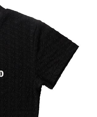 WEGO クリンクルプリントトップス ブラック