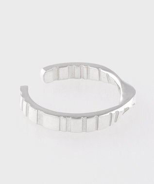 Paul Smith Shadow Stripe Emboss オープンリング シルバー