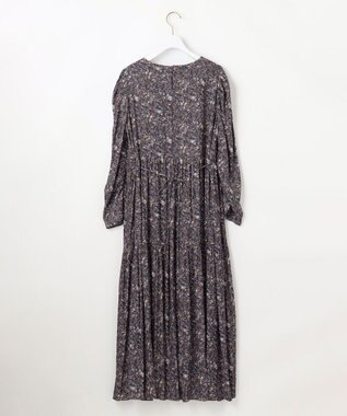 ANY SIS S 【BAILA12月号掲載・貴島明日香さんコラボ】ペイントタッチフラワー ワンピース モカグレー系