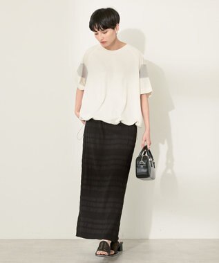 AMERICAN HOLIC シャーリングタイトスカート Black