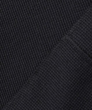 BEIGE， 【洗える】GLOBE / コットンリブ前後2WAYカットソー Black