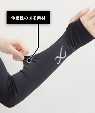 CW-X 【WOMEN】アームカバー　サムホール付き　吸汗速乾　UV　/ワコール　HUY421 ブラック