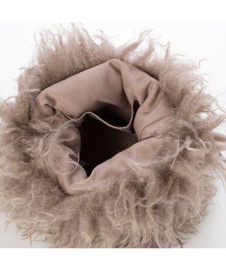 UNBILLION カシュカシュ cachecache / ウェーブファー巾着ショルダー オーク