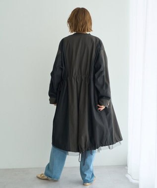 YECCA VECCA 【リバーシブル】2wayミリタリーコート Charcoal Gray