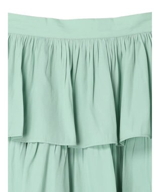 earth music&ecology フリルティアードスカート Mint Green