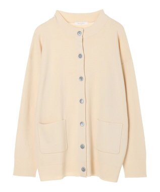 Green Parks ミドル丈モックネックカーディガン Ivory