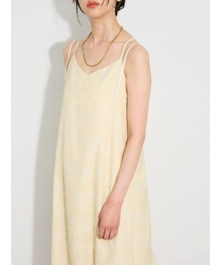 Green Parks ウ゛ィンテージフラワージャガードキャミワンピース Beige