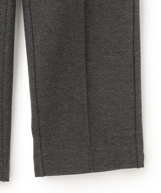 23区 L 【Lサイズ限定】ソフトストレッチポンチ テーパードパンツ グレー系