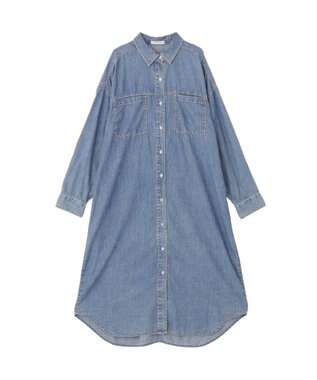 Green Parks シアーデニムシャツワンピース