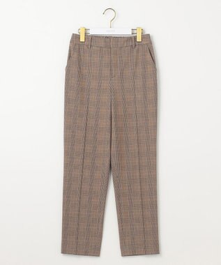 ANY SIS 【大人百花掲載 ヨンアさん着用】シリーズ累計7万本突破！サーモ2WAYストレッチ テーパードパンツ ブラウングレンチェック
