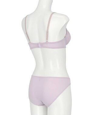 AMPHI ブラジャー ショーツセット 自然なまる胸メイク 【ブラ＆ショーツセット】 上下セット ブラ BCC231 アンフィ／ワコール パープル