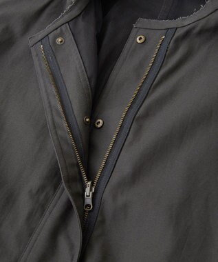YECCA VECCA 【リバーシブル】2wayミリタリーコート Charcoal Gray
