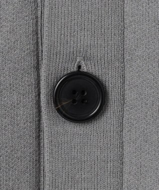 UNFILO MENS 【男女兼用/新色追加】スウェットライク ニットカーディガン [24年秋冬商品] ライトグレー