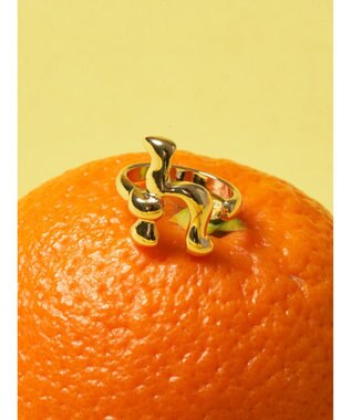 AMERICAN HOLIC イニシャルリングＧＬＤ H