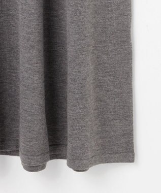 組曲 【加藤ローサさん着用】スキッパーニット ワンピース ライトグレー系