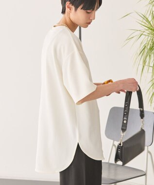 AMERICAN HOLIC ジョーゼットラウンドヘムトップス Off White