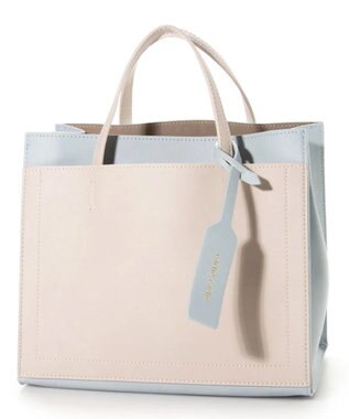 UNBILLION カシュカシュ cachecache / パーテーションミニ2wayトートバッグ グレーサックスブルー