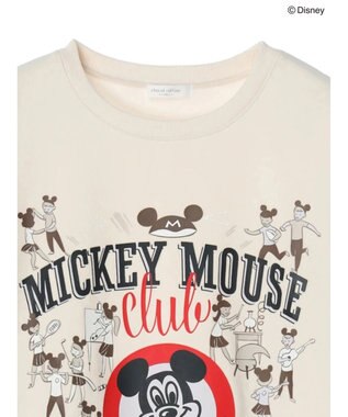 Green Parks ミッキーマウス・クラブ／アート裏起毛プルオーバー Light Beige
