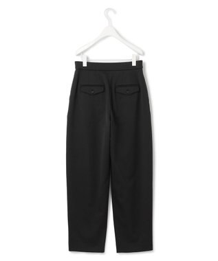 ICB 【洗える】T/Wベネシャンストレッチ カーブパンツ ブラック系