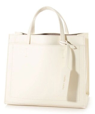 UNBILLION カシュカシュ cachecache / パーテーションミニ2wayトートバッグ アイボリー