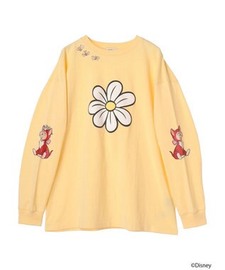 earth music&ecology Ｄｉｓｎｅｙ／袖ダイナロンＴ Yellow