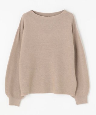 ANY 【洗える】カシミヤブレンドガーターニット モカ