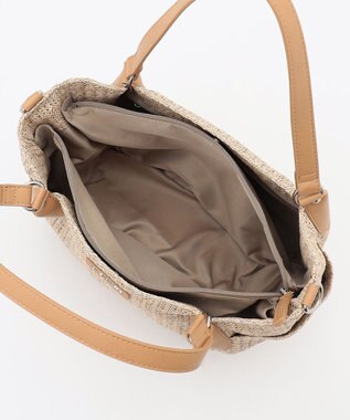 LA BAGAGERIE つまみハンドル　サマー2wayミニトートバッグ ベージュ