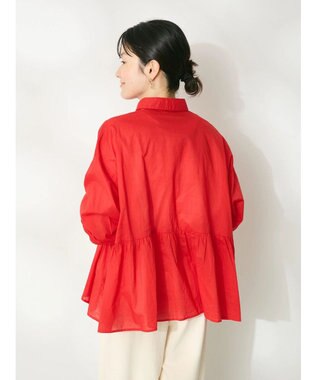 CRAFT STANDARD BOUTIQUE ペプラムブラウス（長袖） Red