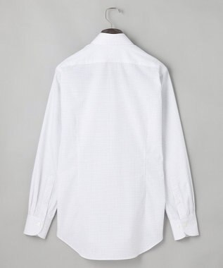 GOTAIRIKU 【形態安定】PREMIUMPLEATS_スモールワイドカラー 通年ドレスシャツ_チェック(25年春夏モデル) ライトグレーチェック