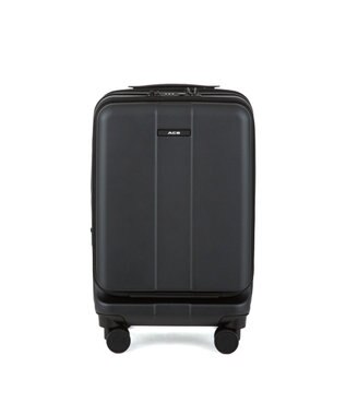 ACE BAGS & LUGGAGE ACE フォールズ スーツケース ２~３泊目安 フロントポケット・キャスターストッパー機能付き 06905 エース マットブラック