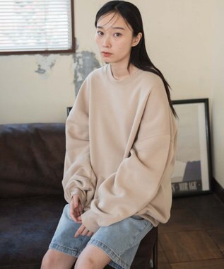 WEGO 【ユニセックス着用/MLXLサイズ展開/新色追加/裏起毛】スウェットプルオーバー ベージュその他