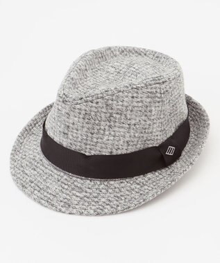JOSEPH ABBOUD 【LANIFICIO ROMA・サイズ調整可】スライバー千鳥 ハット ライトグレー系3