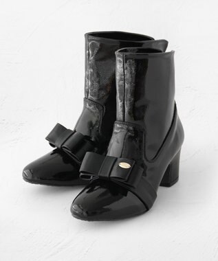 TOCCA 【晴雨兼用】STEP OF RIBBON 2WAY RAINBOOTS レインブーツ ブラック系