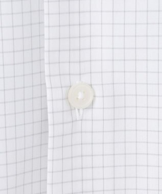 GOTAIRIKU 【形態安定】PREMIUMPLEATS_スモールワイドカラー 通年ドレスシャツ_チェック(25年春夏モデル) ライトグレーチェック