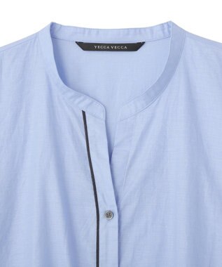 YECCA VECCA ペーパータッチドルマンシャツ Blue