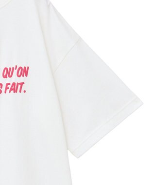 AMERICAN HOLIC 発泡プリントTシャツ Off White