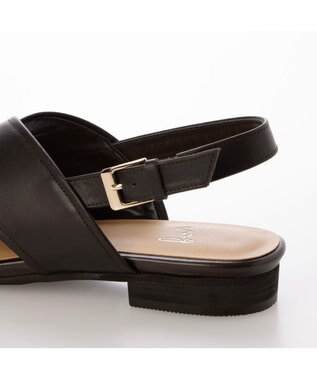 ing <ing>クロスベルトストラップサンダル ダークブラウン